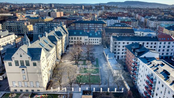 Oversiktsbilde av Majorstuen skole