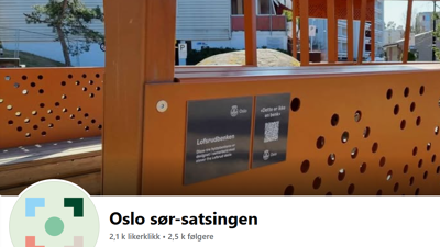 Et skjermbilde av Facebooksiden til Oslo sør-satsingen
