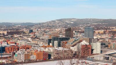 Oslo skyline, tatt fra Ekeberg.
