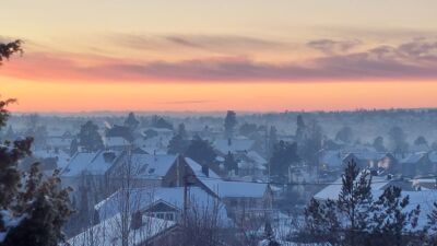 Vinterbilde fra Bydel Østensjø