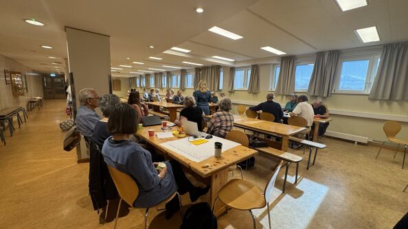Bydelsdirektør introduserer programmet for møtet