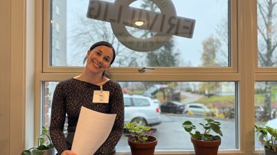 Bilde av Mari Wigaard, daglig leder Oslo Vest frivilligsentral på Hovseter.