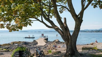 Sommerbilde fra Huk i Oslo