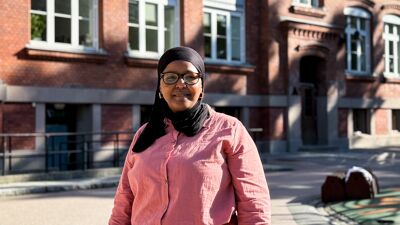 Samira Abdi Muuse, skole-hjem-koordinator på Vahl skole