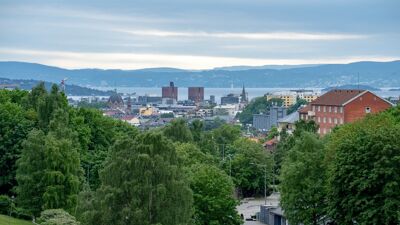 Panoramautsikt fra Torshovdalen mot Oslo sentrum