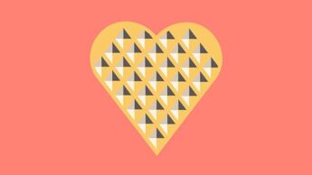 illustrasjon av vaffelhjerte