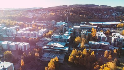 Dronefoto av Furuset