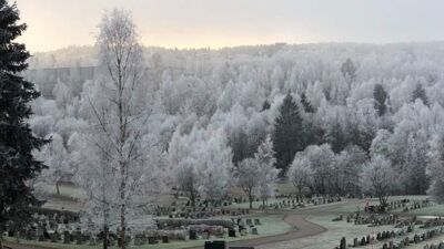 Bilde av en gravplass.