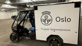 Lastesykkel i garasje