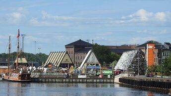 Kulturarenaen Salt sett fra havneprommenaden.