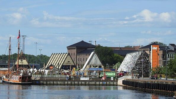 Kulturarenaen Salt sett fra havneprommenaden.