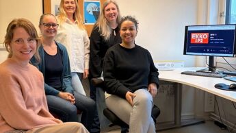 Bildet viser hjemmeveiledningsteamet i Bydel Søndre Nordstrand.