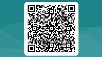 Bildet viser en QR-kode som kan skannes med mobil.