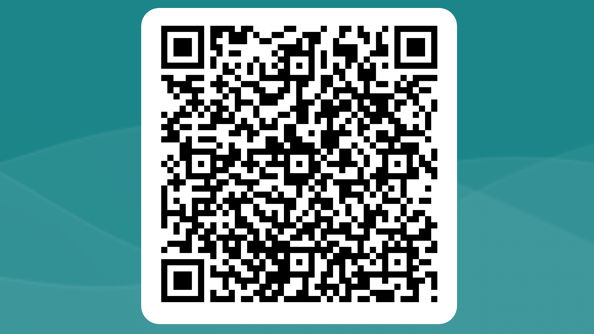 Bildet viser en QR-kode som kan skannes med mobil.