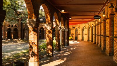 Bilde av indre buegang i Kirkeristen. Det flott by rom.