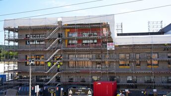 Stig skole og Stig barnehage under bygging