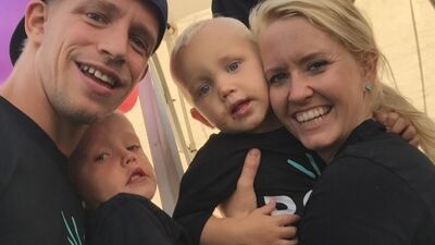 Vinner Katrine med mannen Karl-Johan og sønnene Samuel og Sigmund