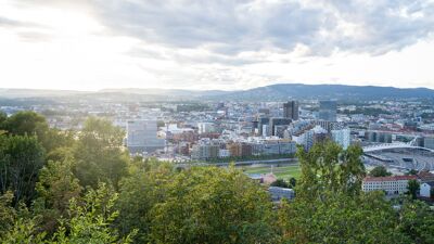 Oslo sentrum, sett fra Ekeberg