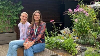 Vendula Hurnik Åtland og  Anna-Sofie Ekendahl-Dreyer fra Team frivillighet og aktivitet i Bydel Gamle Oslo, forteller om betydningen av samarbeid mellom bydelen, frivilligheten og lokale aktører.