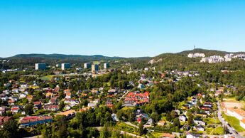 Utsikt over Groruddalen en sommerdag