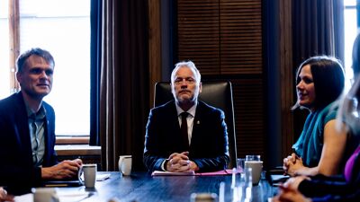 Byrådsledere i byråd.
