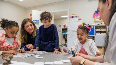 Spilleglede i barnehage.