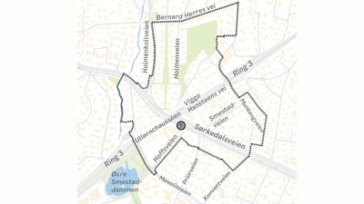 Planavgrensningen i det reviderte planprogrammet.