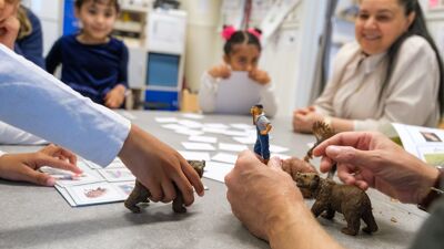 Bildet viser barn i barnehage i lek