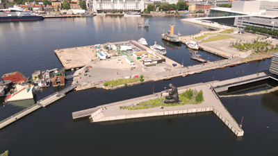 Dronebilde av Sukkerbiten