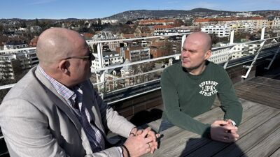 Yurii og Steinar snakker norsk sammen nesten hver dag på jobb