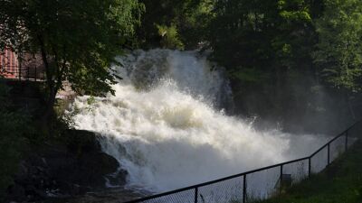 Stor vannføring i Akerselva