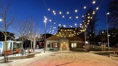 Foto av Ullern kulturhus / Stoppestedet på Lilleaker i Bydel Ullern.