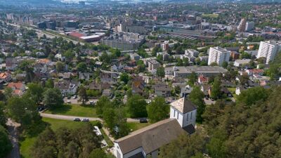 Dronefoto overs Grefsen