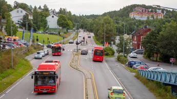 Bilde av trafikk på Hauketo