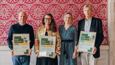 Vinnerne av Oslo miljøpris 2024 og byråd Marit Vea
