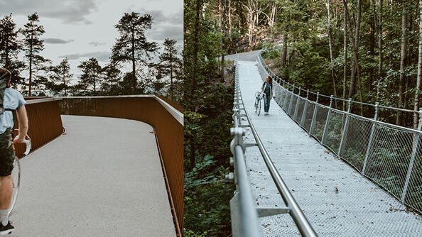 Bumerangbru og Jungelbru på Alna