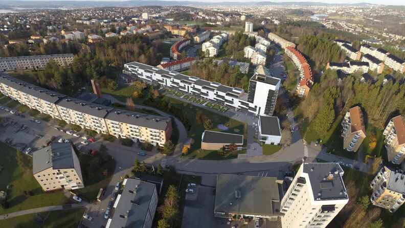 Bergkrystallen Torg – Oversiktsperspektiv med pynten