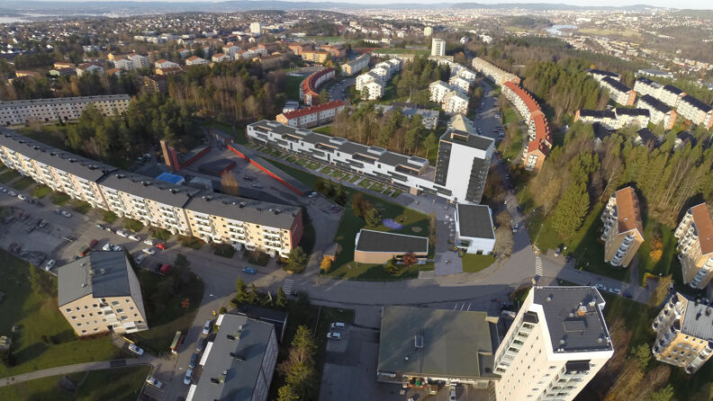 Bergkrystallen Torg – Oversiktsperspektiv uten pynten