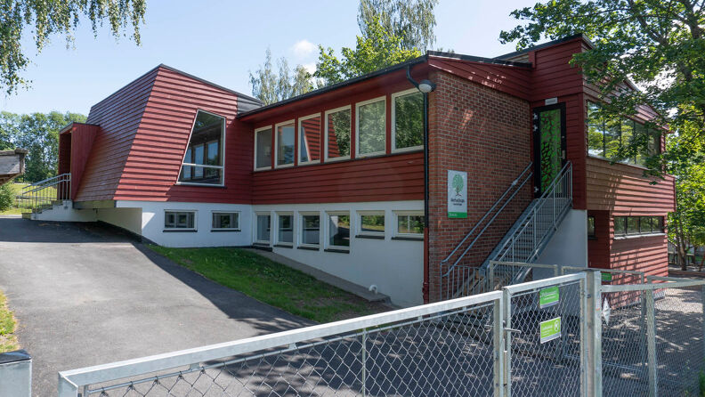 Fasade mot Sørhellinga barnehage