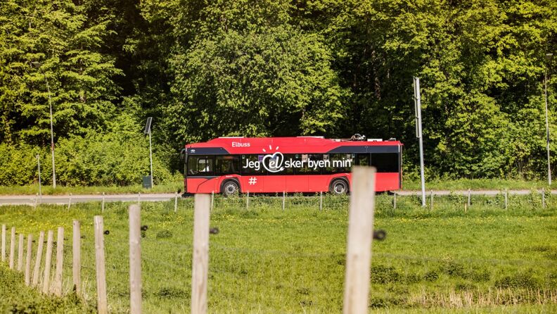 Sideveis elbuss på avstand