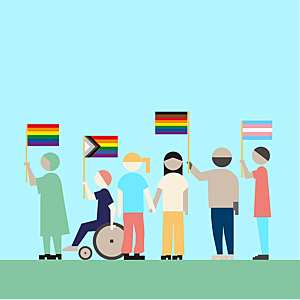 Illustration picture of the Pride Parade