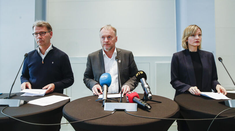 Robert Steen, Raymond Johansen og Inga Marte Thorkildsen, Foto: Scanpix