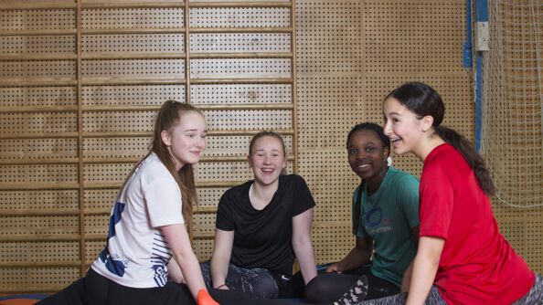 Elever ved Bjøråsen skole. Foto: Ellen J. Jarli