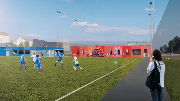 Fotballspillere i kamp