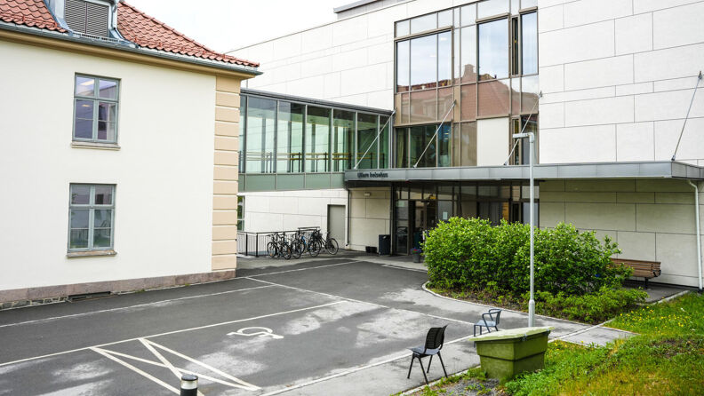 Inngangsparti på Ullern helsehus