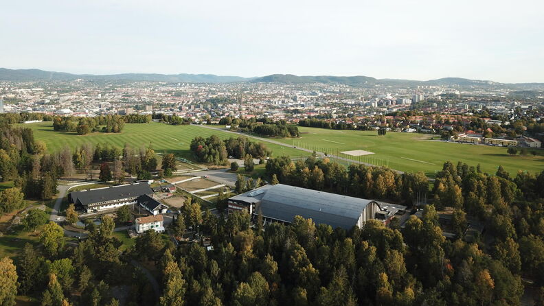 Ekebergsletta seen from above