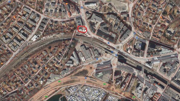 Område for spunting på Skøyen