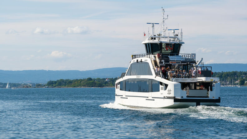Ferge til øyene.