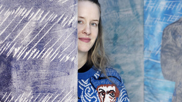 Idun Baltzersen er med i konkurransen om å utsmykke Vækerø T-banestasjon. Foto: Agnete Brun, Talent Norge Foto: Agnete Brun, Talent Norge