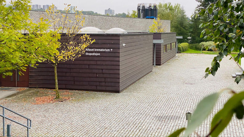 Inngang til Alfaset krematorium